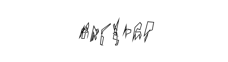 Siberia Narrow Outline Oblique  Free Fonts Download