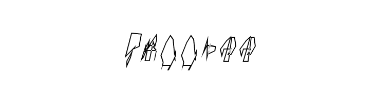 Siberia Narrow Outline Oblique  Free Fonts Download