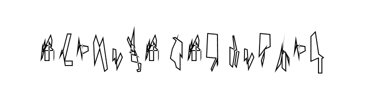 Siberia Narrow Outline  Free Fonts Download