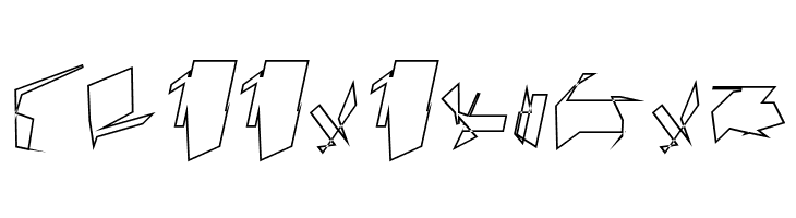 Siberia Wide Outline Oblique  Free Fonts Download