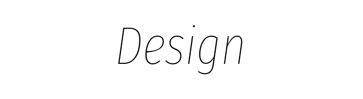 Fira Sans Extra Condensed Thin Italic  Free Fonts Download