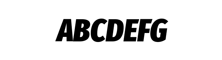 Fira Sans Extra Condensed Black Italic  Free Fonts Download