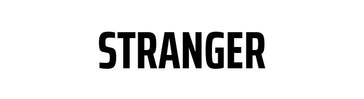 STRANGER Saira ExtraCondensed Bold Font