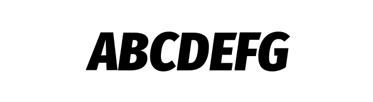 Fira Sans Condensed Black Italic  Free Fonts Download