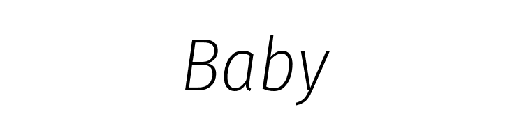 Fira Sans Condensed ExtraLight Italic  Free Fonts Download