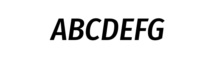 Fira Sans Condensed Medium Italic  Free Fonts Download