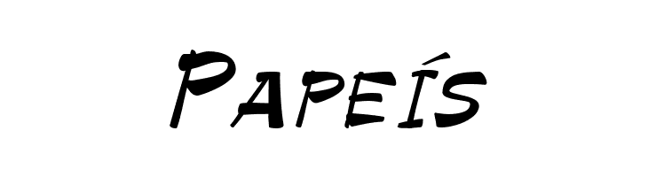Pape%25C3%25ADs Bruesh Font
