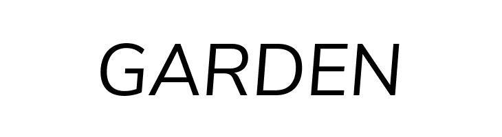 GARDEN Nunito Sans Italic Font