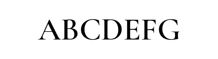 ABCDEFG Cormorant Garamond SemiBold Font