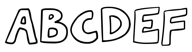 Hollow Cartoonlings  Free Fonts Download