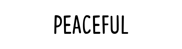 PEACEFUL Congratulations DEMO Font