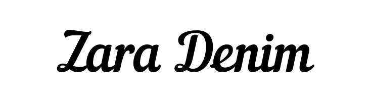 Zara%2BDenim NautilusPompilius Font