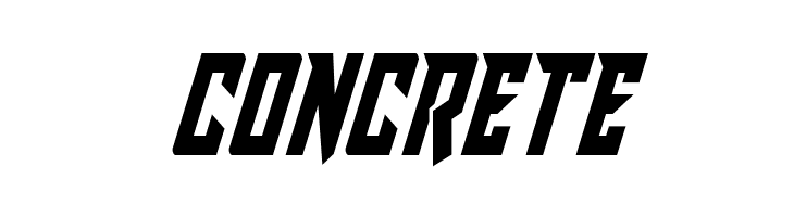 CONCRETE Raider Crusader Condensed Font