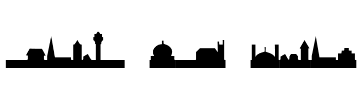 Cityscape!"  Free Fonts Download