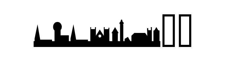 Cityscape!"  Free Fonts Download