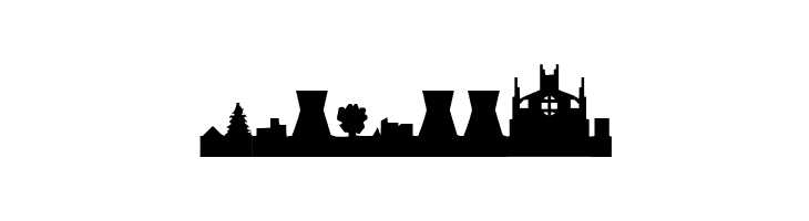 Cityscape!"  Free Fonts Download