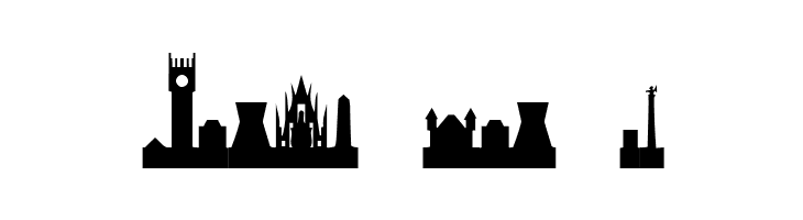 Cityscape!"  Free Fonts Download