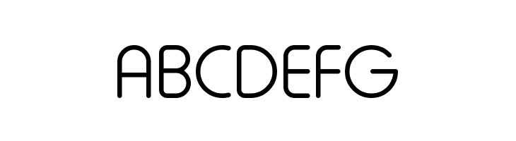 ABCDEFG Typo Round Light Demo Font