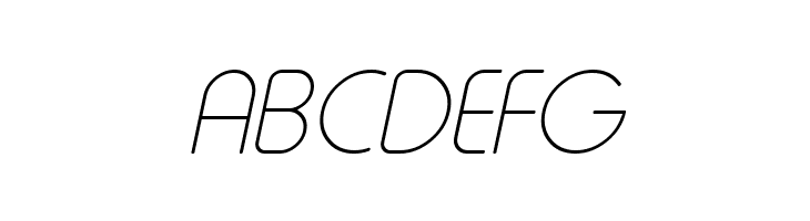 Typo Round Thin Italic Demo  Free Fonts Download