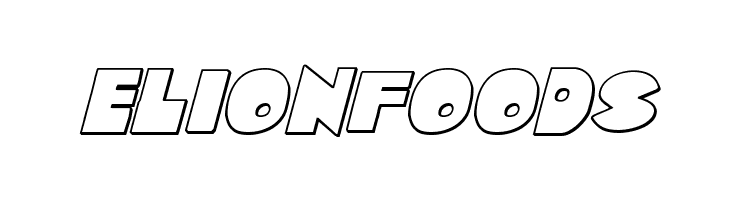 Zounderkite Outline Italic  Free Fonts Download