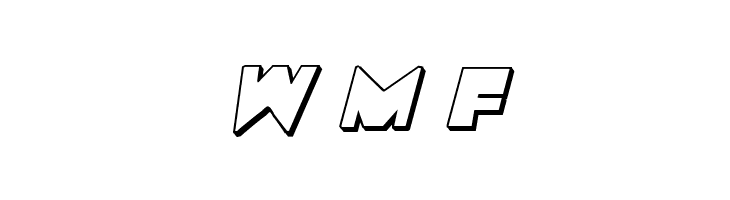 Zounderkite 3D Italic  Free Fonts Download