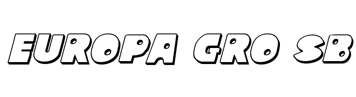 Zounderkite 3D Italic  Free Fonts Download