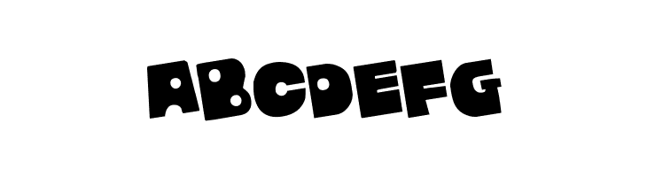 Zounderkite Rotated  Free Fonts Download