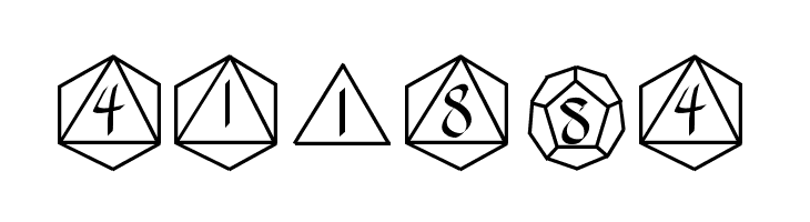 GamingDice  Free Fonts Download