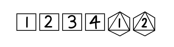 GamingDiceStandard  Free Fonts Download