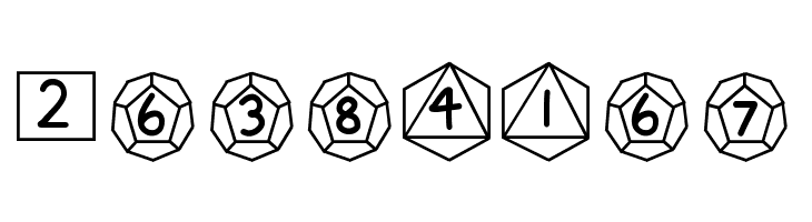 GamingDiceStandard  Free Fonts Download