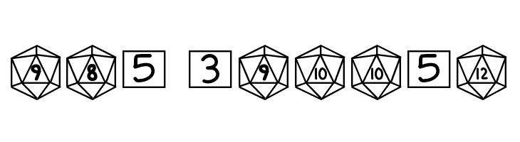 GamingDiceStandard  Free Fonts Download