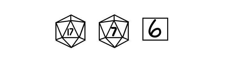 GamingDiceStandard  Free Fonts Download