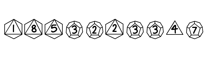 GamingDiceStandard  Free Fonts Download