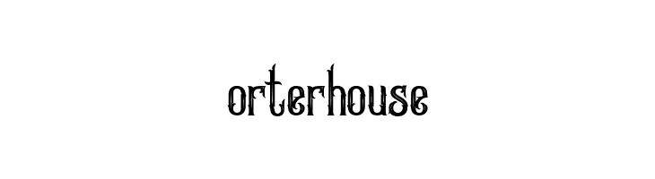 orterHouse GreatureDemo Font