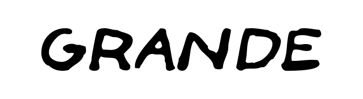 GRANDE Face Front Font