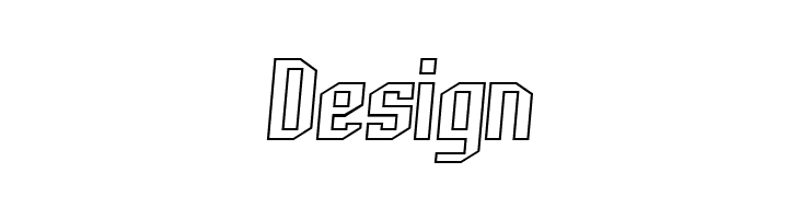 Archery Black Outline Italic  Free Fonts Download