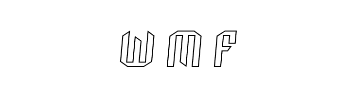 Archery Black Outline Italic  Free Fonts Download
