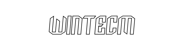 Archery Black Outline Italic  Free Fonts Download