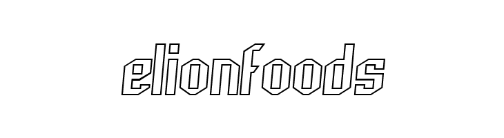 Archery Black Outline Italic  Free Fonts Download