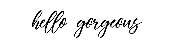 hello%2Bgorgeous Vincentia Font