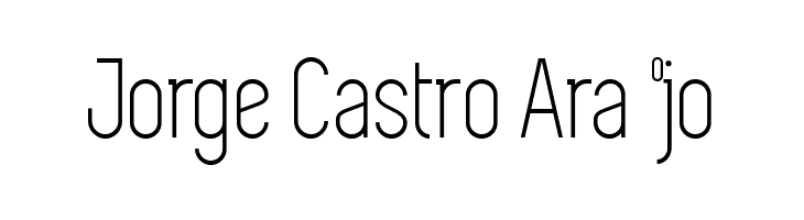 Jorge%2BCastro%2BAra%25C3%2583%25C2%25BAjo Simplifica Font