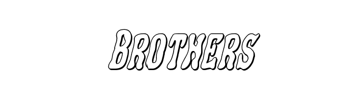 Black Gunk 3D Italic  Free Fonts Download