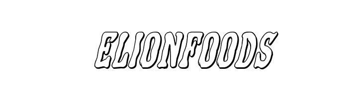 Black Gunk 3D Italic  Free Fonts Download