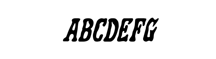 Black Gunk Expanded Italic  Free Fonts Download