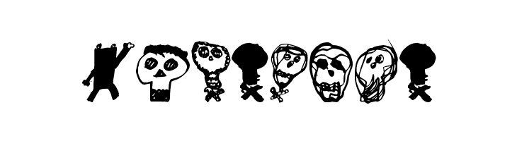 Pääkallojen hyökkäys  Free Fonts Download