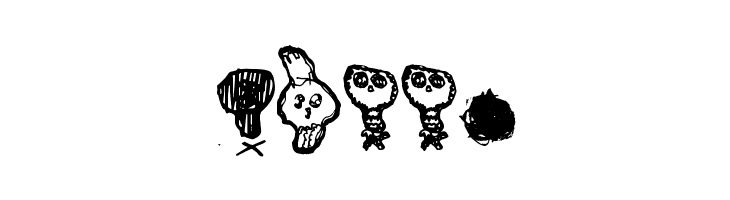 Pääkallojen hyökkäys  Free Fonts Download