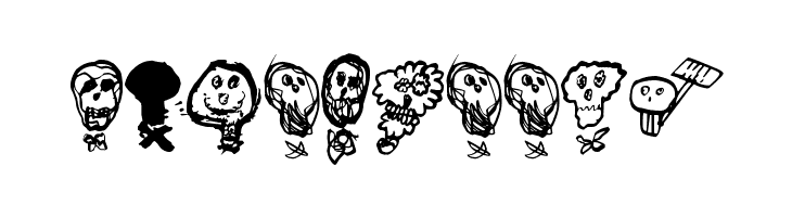 Pääkallojen hyökkäys  Free Fonts Download