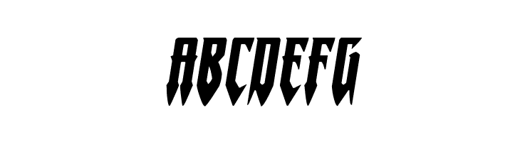 Gotharctica Extra-Expanded Italic  Free Fonts Download