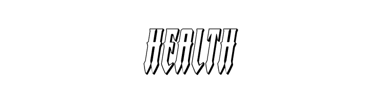 Gotharctica 3D Italic  Free Fonts Download