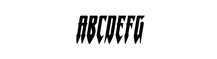 Gotharctica Expanded Italic  Free Fonts Download
